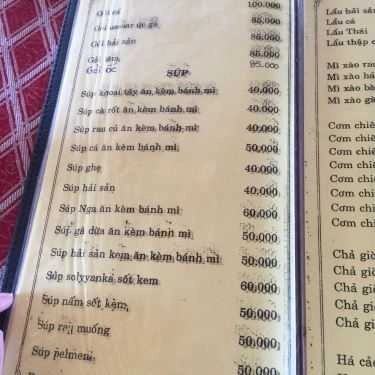 Thực đơn- Bờ Kè 79 - Nhà Hàng Hải Sản