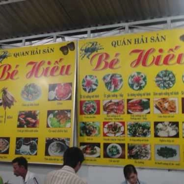 Thực đơn- Quán Ăn Bé Hiếu - Quán Hải Sản - Nguyễn Tất Thành