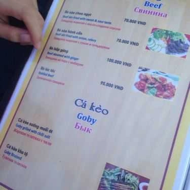Thực đơn- Nhà Hàng Bờ Kè Lobster - Nguyễn Đình Chiểu