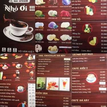 Thực đơn- Kem & Coffee Nhỏ Ơi