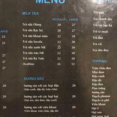 Thực đơn- Cafe Chòi Tea & More