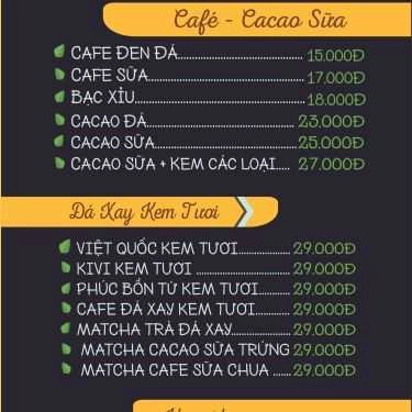 Thực đơn- Quán Ăn Cơm Niêu Panda
