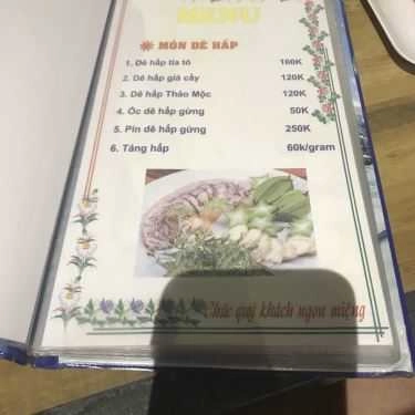 Thực đơn- Quán Nhậu Dê Thảo Mộc