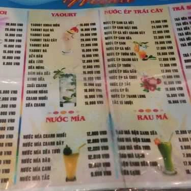 Thực đơn- Quán Ăn Foodcourt - Coop Mart Phan Thiết