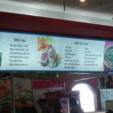 Thực đơn- Quán Ăn Foodcourt - Coop Mart Phan Thiết