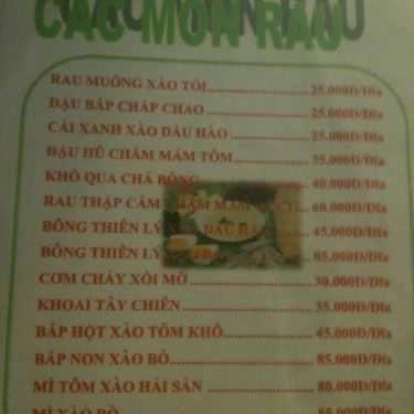 Thực đơn- Quán Ăn Hải Sản Thuận Phát