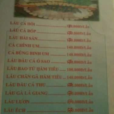 Thực đơn- Quán Ăn Hải Sản Thuận Phát