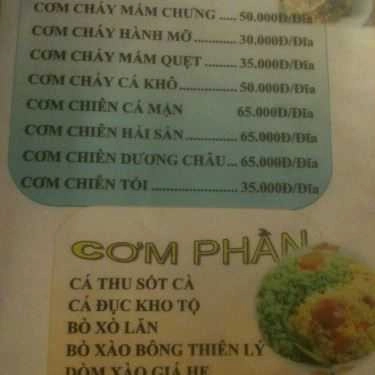 Thực đơn- Quán Ăn Hải Sản Thuận Phát