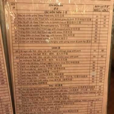 Thực đơn- Nhà Hàng Hand Restaurant