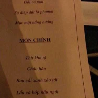 Thực đơn- Nhà Hàng Hoa Viên Brauhaus - Phan Thiết