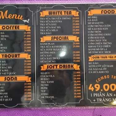 Thực đơn- Hội Quán Troll Liên Quân Coffee