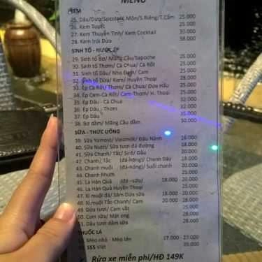 Thực đơn- Huyền Thoại Cafe