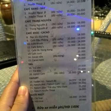 Thực đơn- Huyền Thoại Cafe