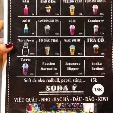 Thực đơn- Cafe Juice Bartender
