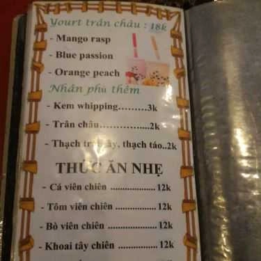 Thực đơn- Cafe Kem Up