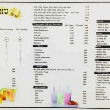 Thực đơn- Cafe King Milktea - Lê Quý Đôn