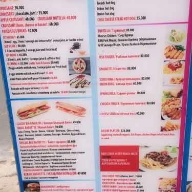 Thực đơn- Quán Ăn King Of Sandwich - Thức Ăn Nhanh