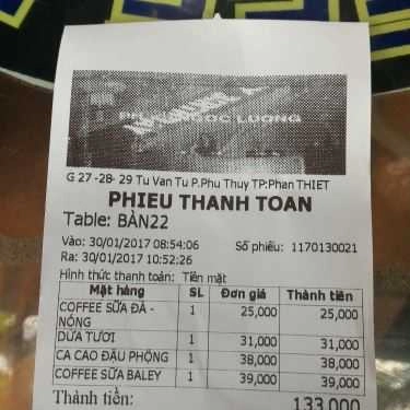 Thực đơn- Kỳ Duyên - Cafe Nhạc