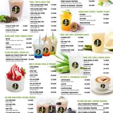 Thực đơn- Leng Keng - Kem & Cafe
