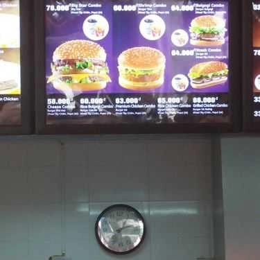 Thực đơn- Nhà Hàng Lotteria - CoopMart Phan Thiết