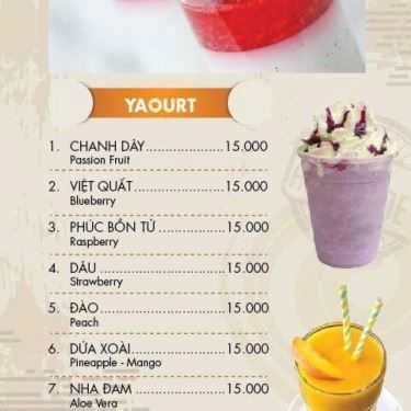 Thực đơn- Milano Coffee - Huỳnh Tấn Phát