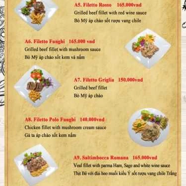 Thực đơn- Nhà Hàng Mojo Cafe & Restaurant