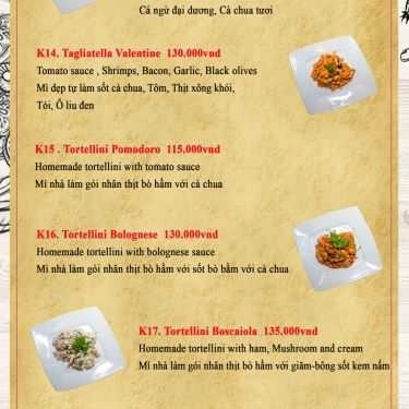 Thực đơn- Nhà Hàng Mojo Cafe & Restaurant