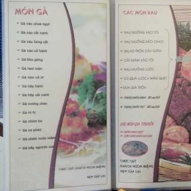 Thực đơn- Quán Ăn Nam Thạnh Lầu - Tiệm Cơm & Hải Sản
