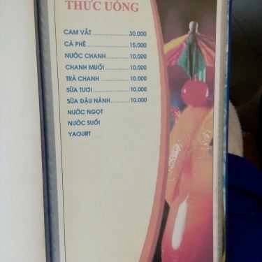 Thực đơn- Quán Ăn Nam Thạnh Lầu - Tiệm Cơm & Hải Sản