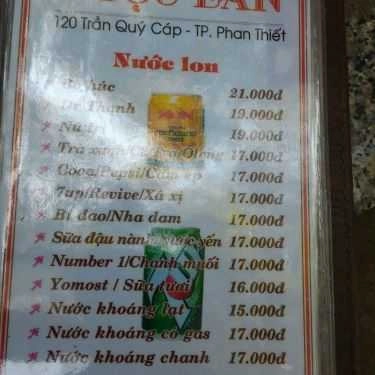 Thực đơn- Ngọc Lan Coffee