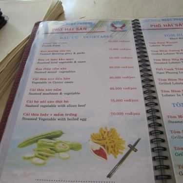 Thực đơn- Nhà Hàng Ngọc Phượng - Phố Hải Sản