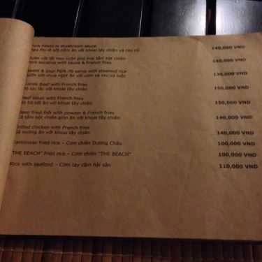 Thực đơn- Nhà Hàng Ocean Restaurant - Nguyễn Đình Chiểu