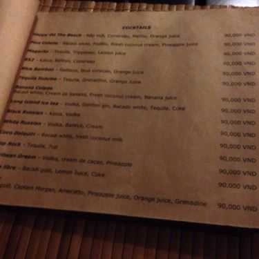 Thực đơn- Nhà Hàng Ocean Restaurant - Nguyễn Đình Chiểu