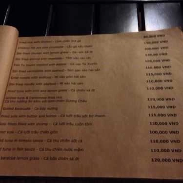 Thực đơn- Nhà Hàng Ocean Restaurant - Nguyễn Đình Chiểu