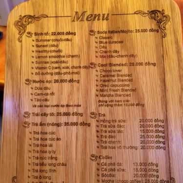 Thực đơn- Phố Ơi Cafe