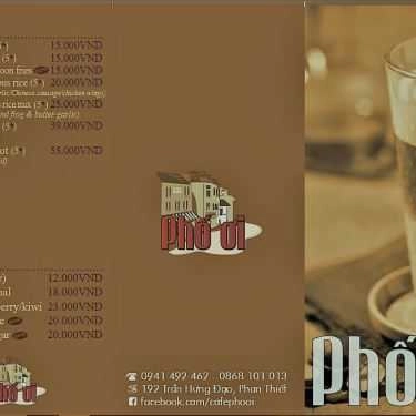 Thực đơn- Phố Ơi Cafe