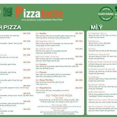 Thực đơn- Nhà Hàng Pizzabelle
