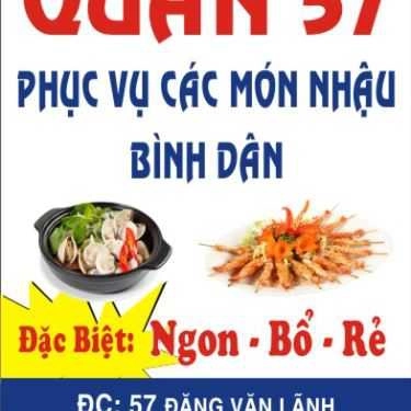 Tổng hợp- Quán Ăn Quán 57 Đặng Văn Lãnh