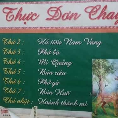 Thực đơn- Quán Ăn Cơm Chay - Lê Quý Đôn