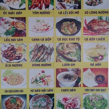 Thực đơn- Quán Ăn Hải Sản Xuân Vàng
