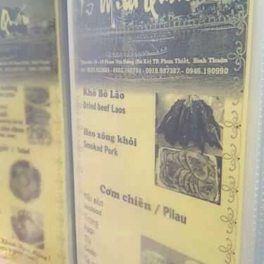 Thực đơn- Quán Ăn Quán Nhậu Tư Minh