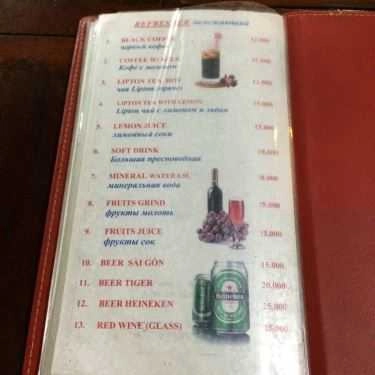 Thực đơn- Nhà Hàng Hà Lê - Ẩm Thực Việt