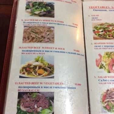 Thực đơn- Nhà Hàng Hà Lê - Ẩm Thực Việt