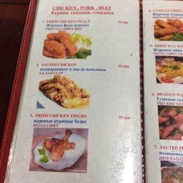 Thực đơn- Nhà Hàng Hà Lê - Ẩm Thực Việt