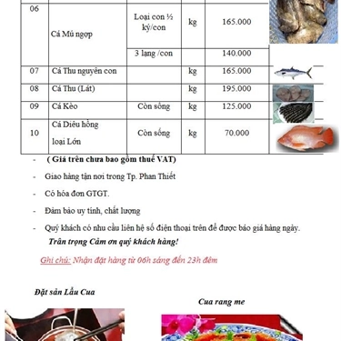 Thực đơn- Nhà Hàng Santimatti - Italian Food