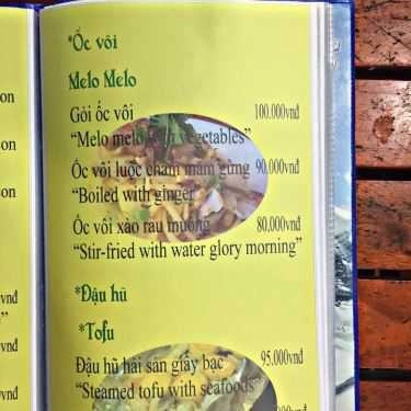 Thực đơn- Quán Ăn Song Ngư - Lẩu, Nướng & Hải Sản