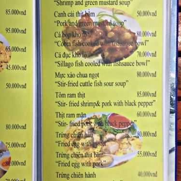 Thực đơn- Quán Ăn Song Ngư - Lẩu, Nướng & Hải Sản