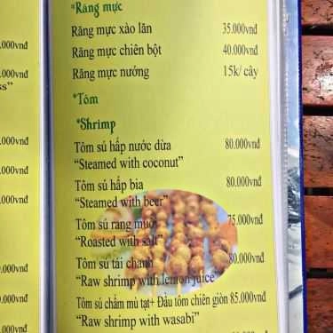 Thực đơn- Quán Ăn Song Ngư - Lẩu, Nướng & Hải Sản