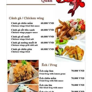 Thực đơn- Quán Ăn Thuyền Quán - Hải Sản Tươi Sống