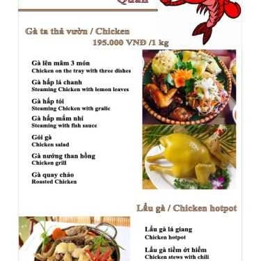 Thực đơn- Quán Ăn Thuyền Quán - Hải Sản Tươi Sống